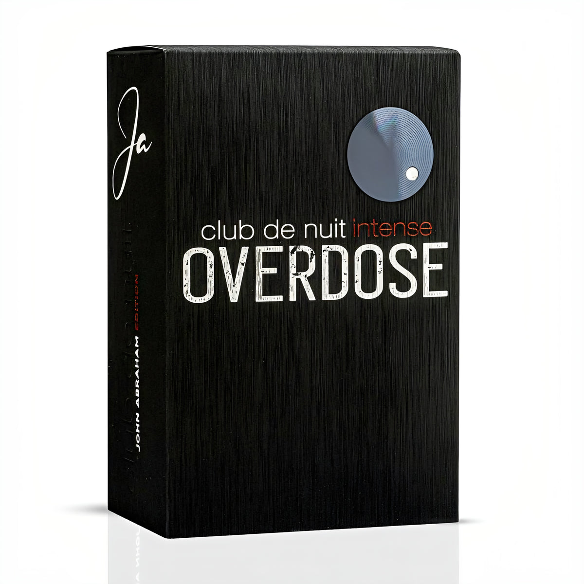 Armaf Club de Nuit Intense Overdose black bottle with red cap and presentation box